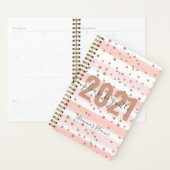 2021 Seien Sie vorsichtig Silvester Rose Gold Glit Planer (Anzeige)