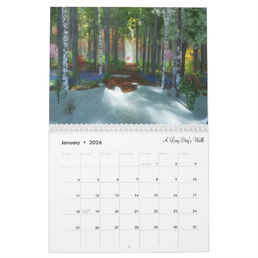 2021 Silverwebforge 3D Landschaftskalender Kalender (Jan 2026)
