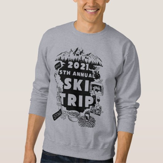 2021 Skitour Crew Männer Neck Sweatshirt (Vorderseite)