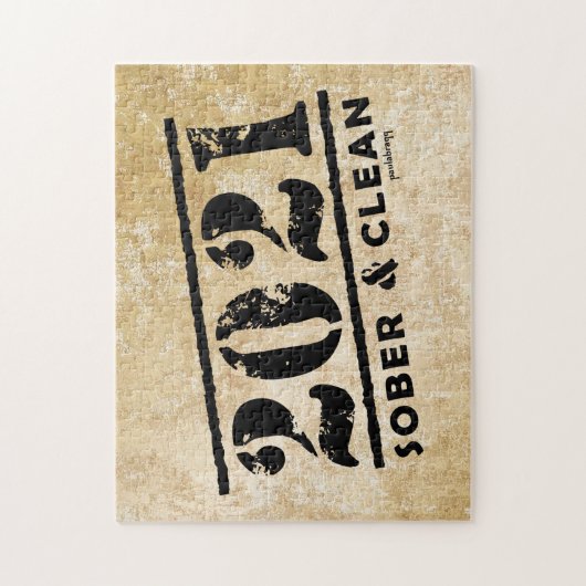 2021 Sober & Clean Drug & Alcohol Advocation Free Puzzle (Vertikal)