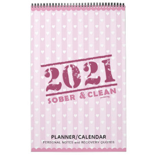 2021 Sober & Clean: Erholung Zitate Geschenkplaner Kalender
