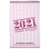 2021 Sober & Clean: Erholung Zitate Geschenkplaner Kalender (Titelbild)
