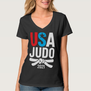 2021 USA Judo Spielerbekleidung Amerikanisch für U T-Shirt