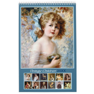 2021 Vintage Kinder Wandkalender