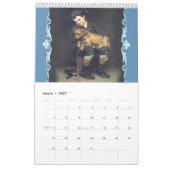 2021 Vintager Mauerkalender für Kinder Kalender (Mär 2027)