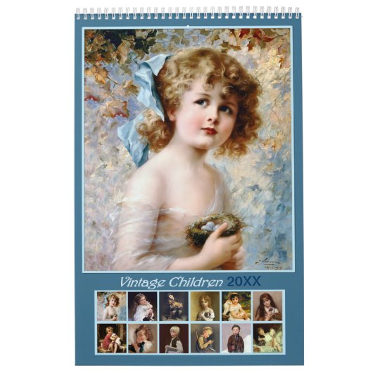 2021 Vintager Mauerkalender für Kinder Kalender (Titelbild)