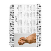 2021 Volljähriges Foto Dog Cat Pet Paws Magnet (Vertikal)