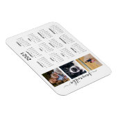 2021 Volljähriges Foto Monogramm handschriftlich Magnet (Rechte Seite)