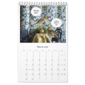 2021 Wall Calendar Niedliche Vögel Haustiere Kanar Kalender (Mär 2026)