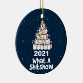 2021 Was für eine Shitshow, Toilettenpapier Keramik Ornament (Rechts)