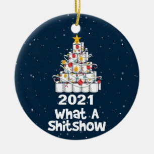 2021 Was für eine Shitshow, Toilettenpapier Keramik Ornament