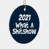2021 Was für eine Shitshow, Toilettenpapier Keramik Ornament (Rechts)