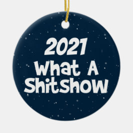 2021 Was für eine Shitshow, Toilettenpapier Keramik Ornament