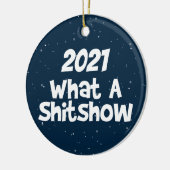 2021 Was für eine Shitshow, Toilettenpapier Keramik Ornament (Links)