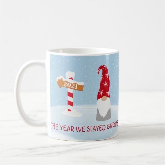 2021 Weihnachten Das Jahr, das wir "Genom" Bleibe Kaffeetasse (Links)