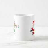 2021 Weihnachtscovid Reindeer Santa mit Gesichtsma Kaffeetasse (Mittel)