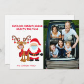 2021 Weihnachtsfeiertag im Foto senden Feiertagskarte (Vorne/Hinten)