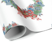 2021 Weihnachtsginger Jar Geschenkpapier (Rolleneckpunkt)