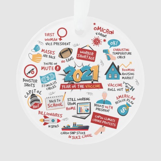 2021 Weihnachtsjahrgang Ornament (Vorderseite)