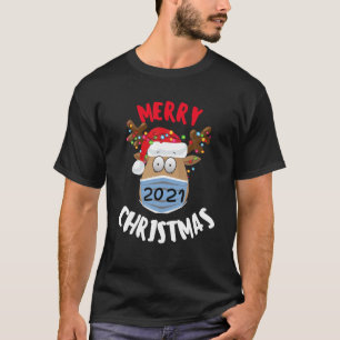 2021 Weihnachtsmann in Maske Funny Xmas Merry C T-Shirt