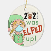 2021 wurde das Weihnachtsbaumschmuck erfunden Keramik Ornament (Links)