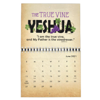 2021 YESHUA Jesus jüdischer Name Christlich Messia Kalender