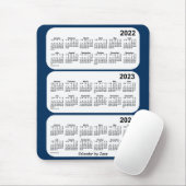 2022-2024 Police Box Blue 3 Year Calendar by Janz Mousepad (Mit Mouse)