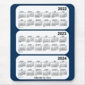2022-2024 Police Box Blue 3 Year Calendar by Janz Mousepad (Vorne)