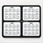 2022-2025 Schwarz-Weiß-Kalender von Janz Mousepad (Vorne)
