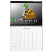 2022 3D-Piepse großer Kalender mit Anführungszeich (Mär 2027)