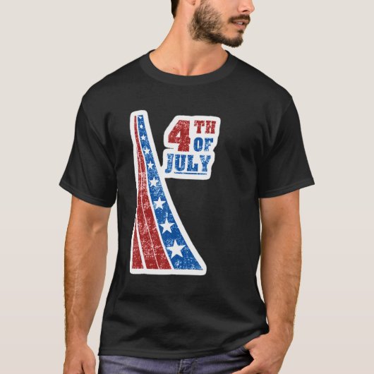 2022 4th Of July Independence Day Us American Flag T-Shirt (Vorderseite)