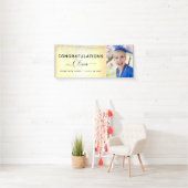 2022 Abschluss Glitzer Gold Black Banner (Insitu)