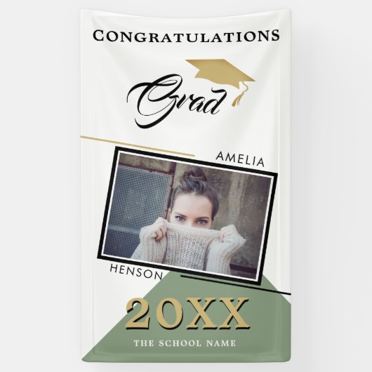 2022 Abschluss Glückwunsch Graduate Foto Banner (Vertikal)