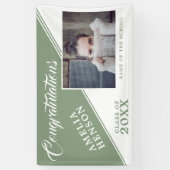 2022 Abschluss Pastel Green Graduate Foto Banner (Vertikal)