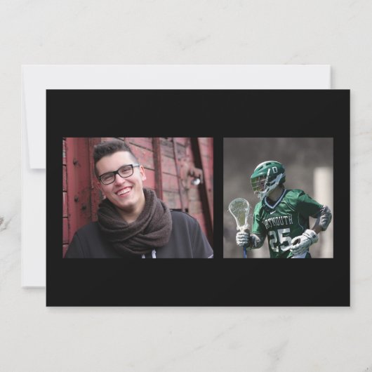 2022 Abschluss Silver Lila Schulfarbe Einladung (Rückseite)