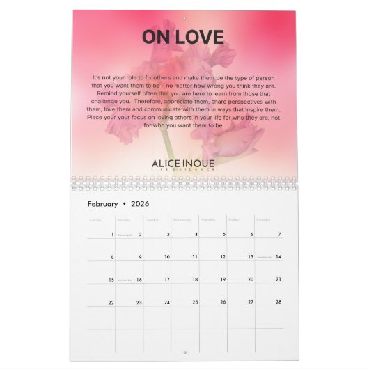 2022 Alice Inoue Life Guidance Calendar Kalender (Feb 2026)