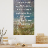 2022 Alte Gewässer: Ekclesiastes 3:11 Poster (Küche)