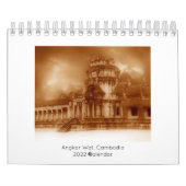 2022 Angkor Wat Sepia-Kalender Kalender (Titelbild)