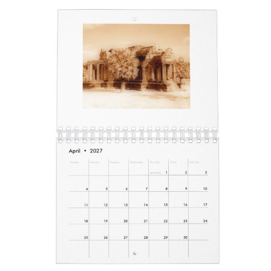 2022 Angkor Wat Sepia-Kalender Kalender (Apr 2027)