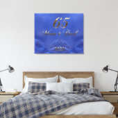 2022 Blue Saphire Hochzeit 65 Jahre Leinwanddruck (Insitu (Schlafzimmer))