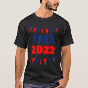 2022 Britische Königin Platinum Jubilee 70 Jahre T-Shirt