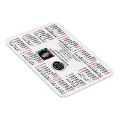 2022 Calendar Business Logo Photo Text Easy Custom Magnet (Rechte Seite)