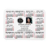 2022 Calendar Business Logo Photo Text Easy Custom Magnet (Horizontal)