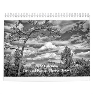 2022 Calendar, Eric and Kenna Fotos, b&w Kalender