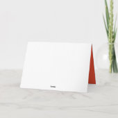 2022 Chinesischer New Year Origami Tiger, Orange Karte (Rückseite)