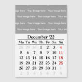 2022 Dezember Kalender Magnetkarte (Vorderseite)