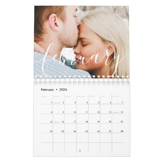 2022 Einfaches Minimalistisches benutzerdefinierte Kalender (Feb 2026)