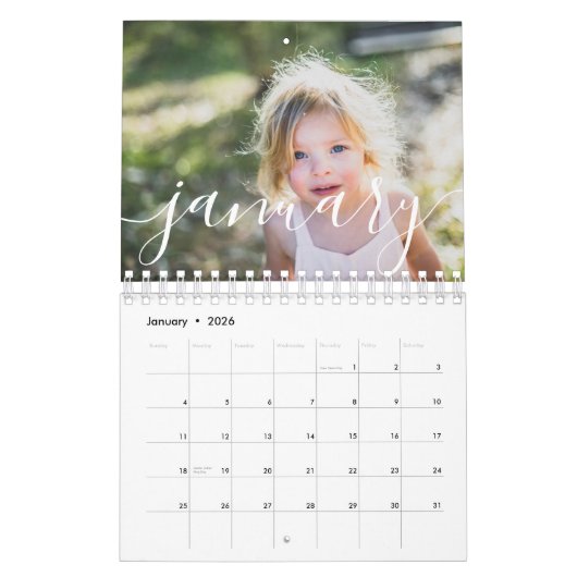2022 Einfaches Minimalistisches benutzerdefinierte Kalender (Jan 2026)