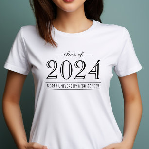 2022 Elegante Schwarz-Weiß-Benutzerdefinierte Absc T-Shirt