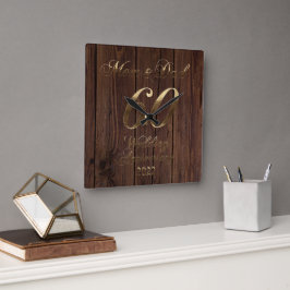 2022 Eltern zum 60-jährigen Geburtstag von Diamond Quadratische Wanduhr